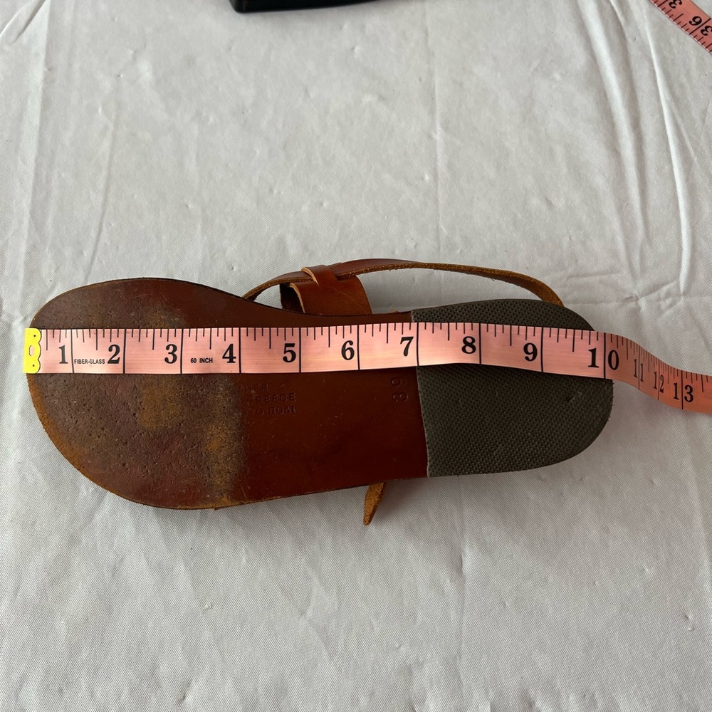 Brown Leather Women's Sandals - Picture 7 of 10